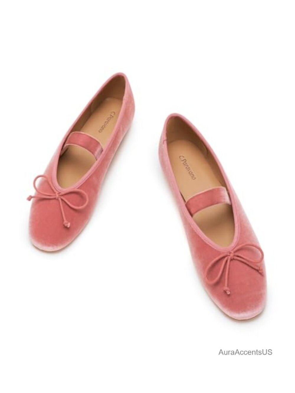Mary Jane Ballet Flats Women Velvet Round Toe Ballerina Shoes